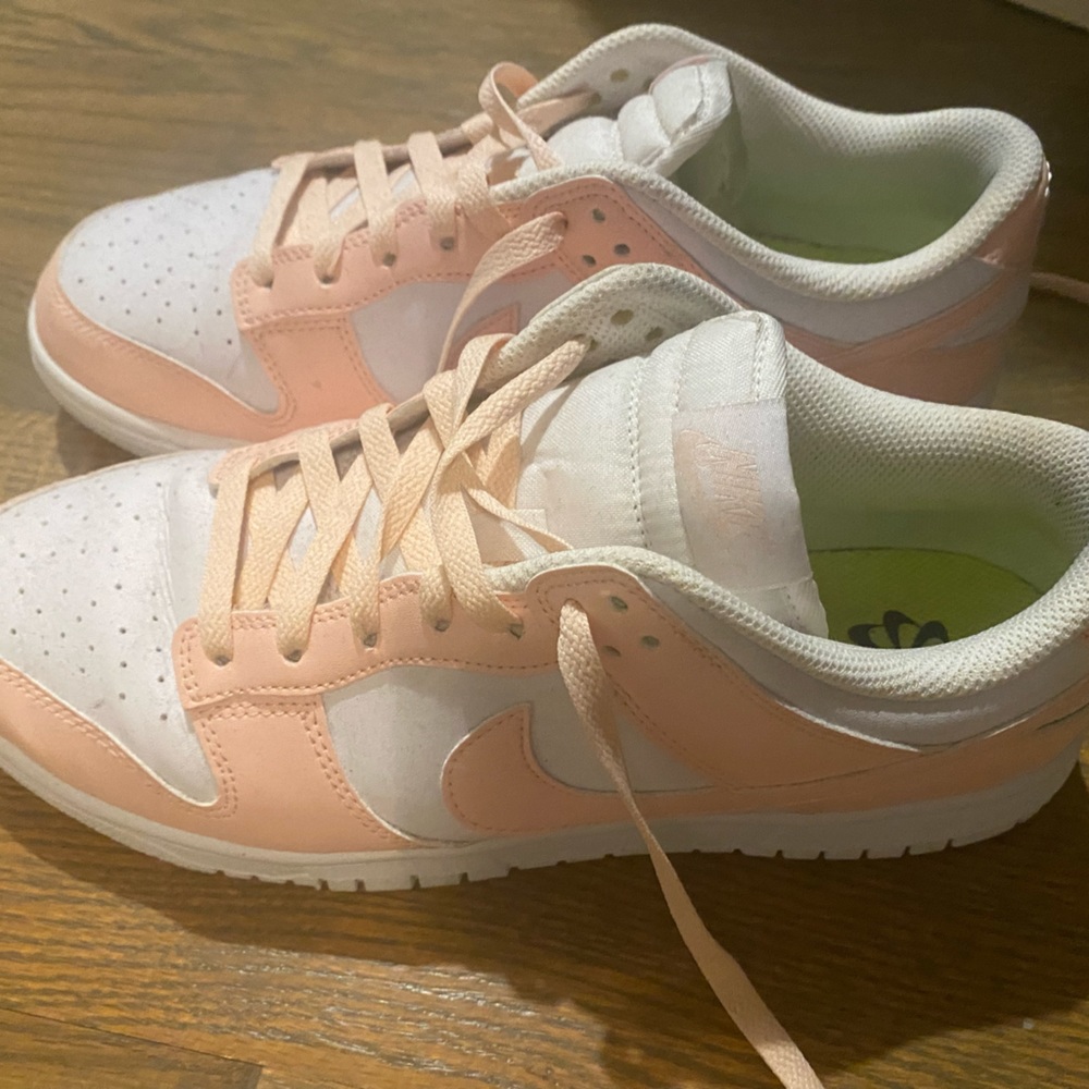 Size 10 Nike Dunk Lows Pale Coral